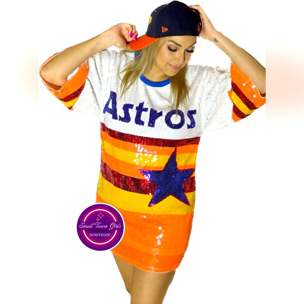 Houston Astros sequins dress